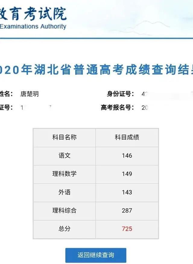 武漢學霸高考725分，這位湖北2020高考狀元到底有多強(圖2)